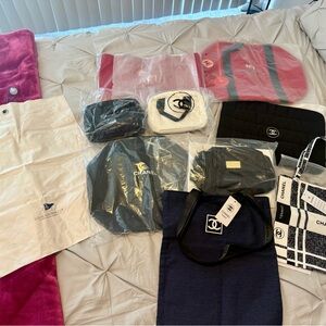 Chanel Assorted Bags and Accessories in Black, White, and Red GWP items